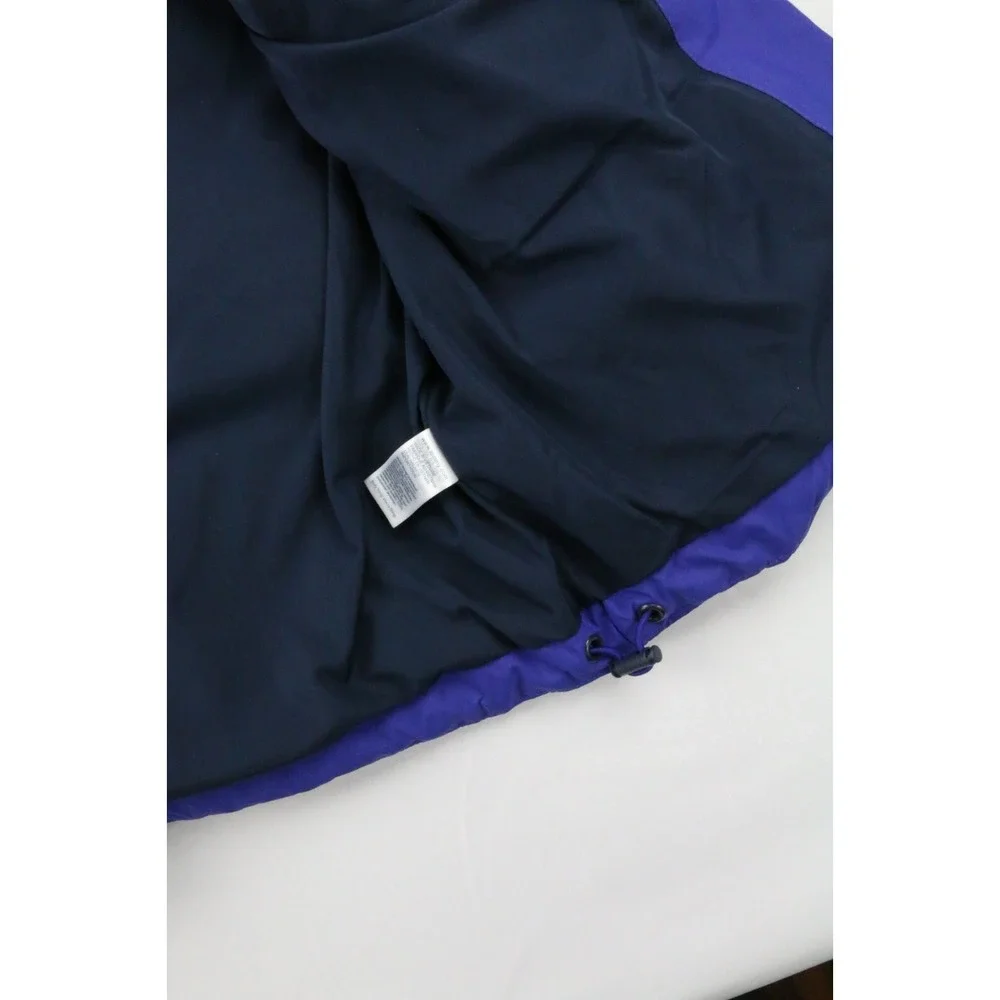 Tommy Jeans Tommy Hilfiger Mens Hooded Down Jacket Blue Sz XS Embroidery Elastic
